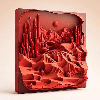 3D model red desert (STL)